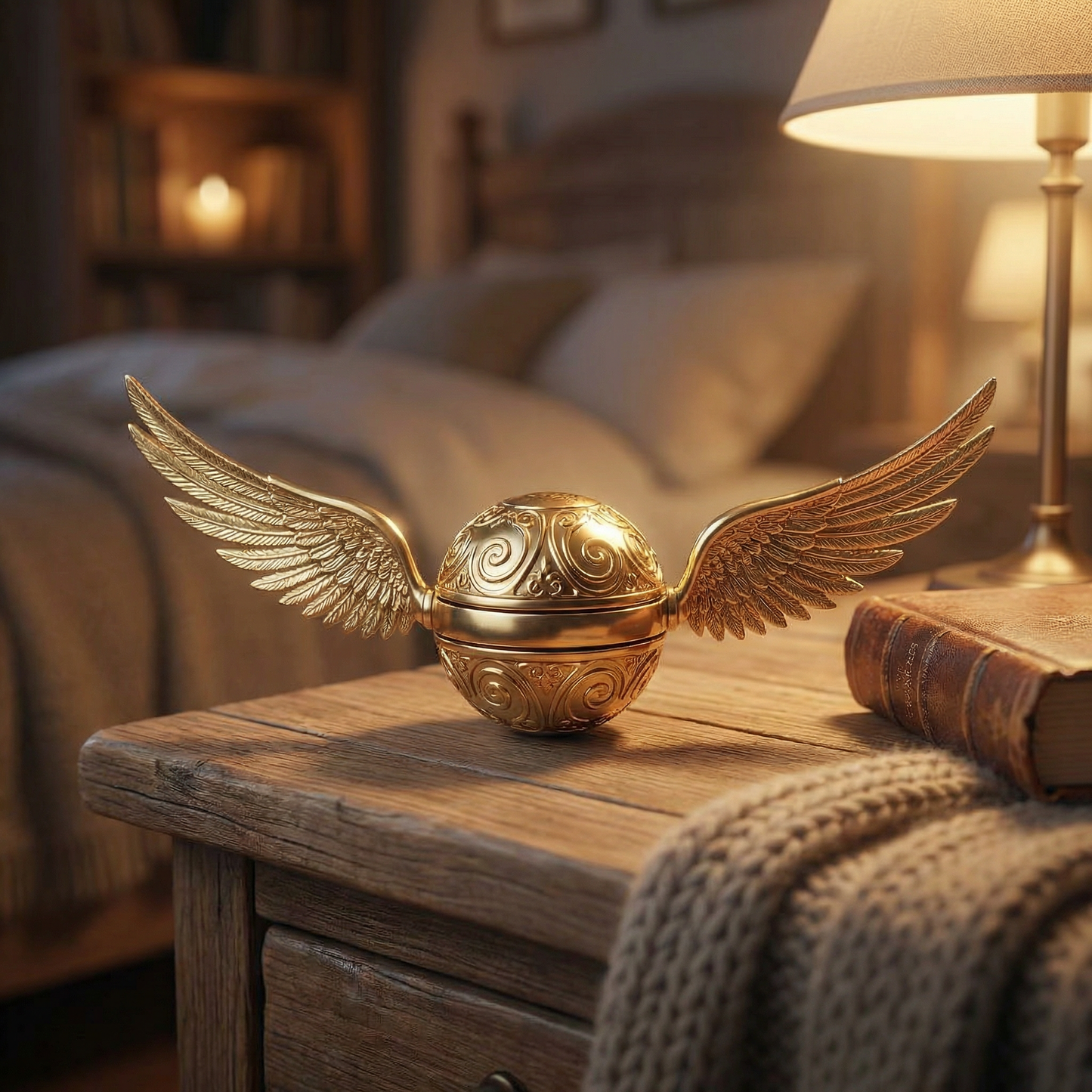 Fidgeting Snitch - Golden Fidget Spinner: Nostalgic Magic