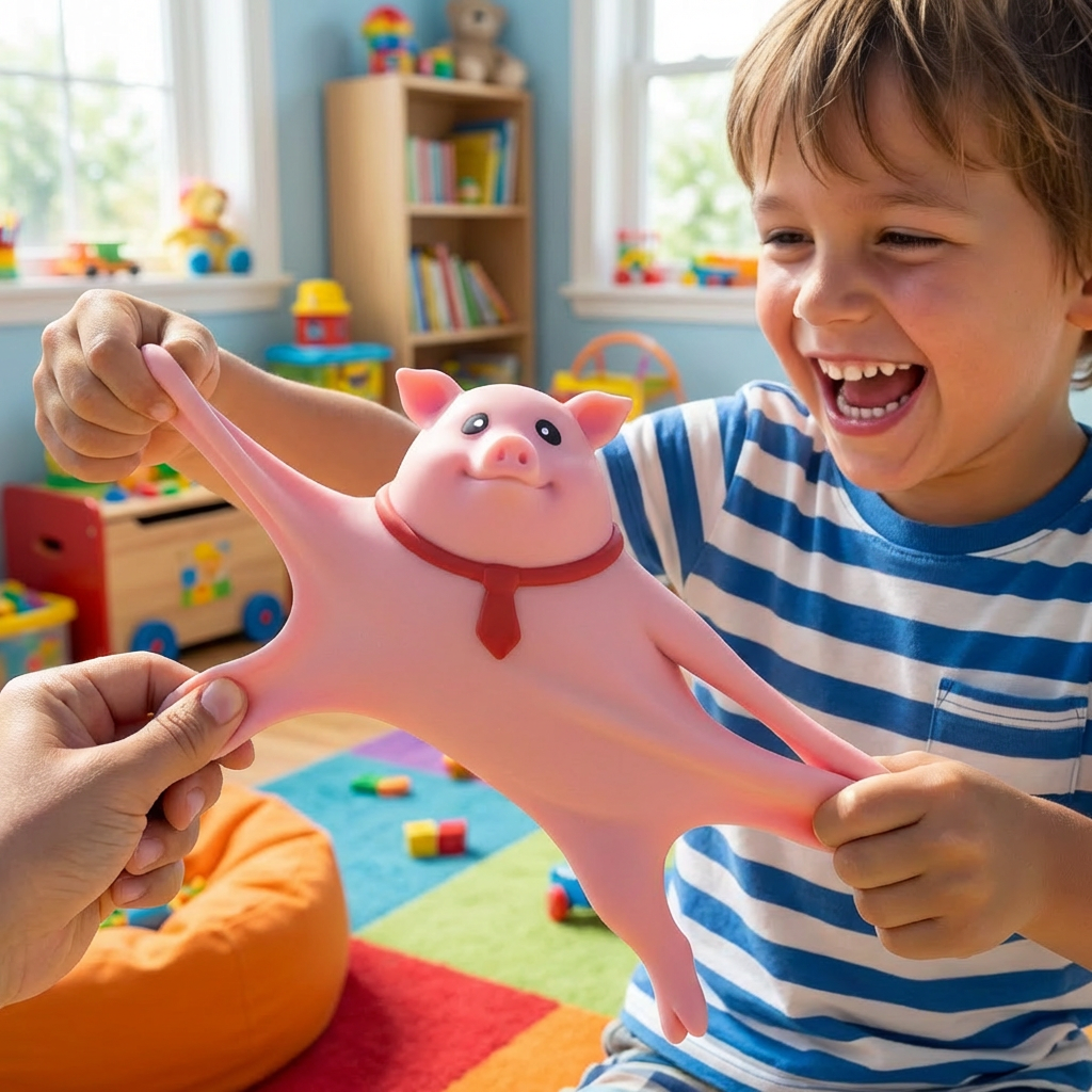 Happy Hog Squeeze Toy