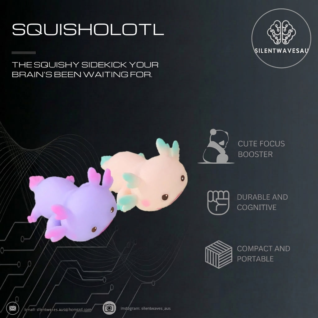 Squisholotl: Sensory Axolotl Squish Toy - Focus & Comfort
