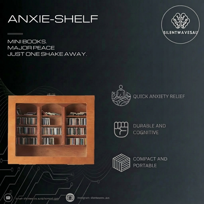 Anxie-Shelf: Shake Bookshelf Ornament for Anxiety Relief