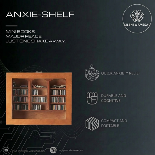Anxie-Shelf: Shake Bookshelf Ornament for Anxiety Relief