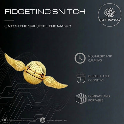 Fidgeting Snitch - Golden Fidget Spinner: Nostalgic Magic