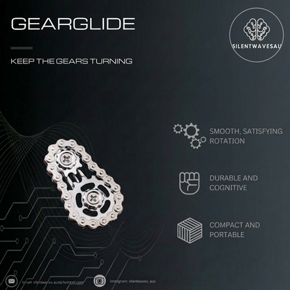GearGlide Fidget Toy Rotating Stress Relief for Focus
