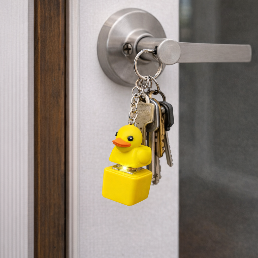 ClickaDuck: Yellow Duck Sensory Fidget Button