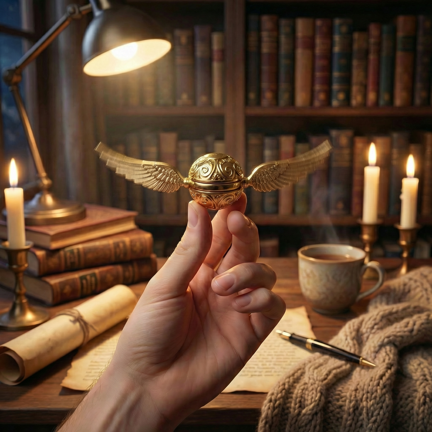 Fidgeting Snitch - Golden Fidget Spinner: Nostalgic Magic