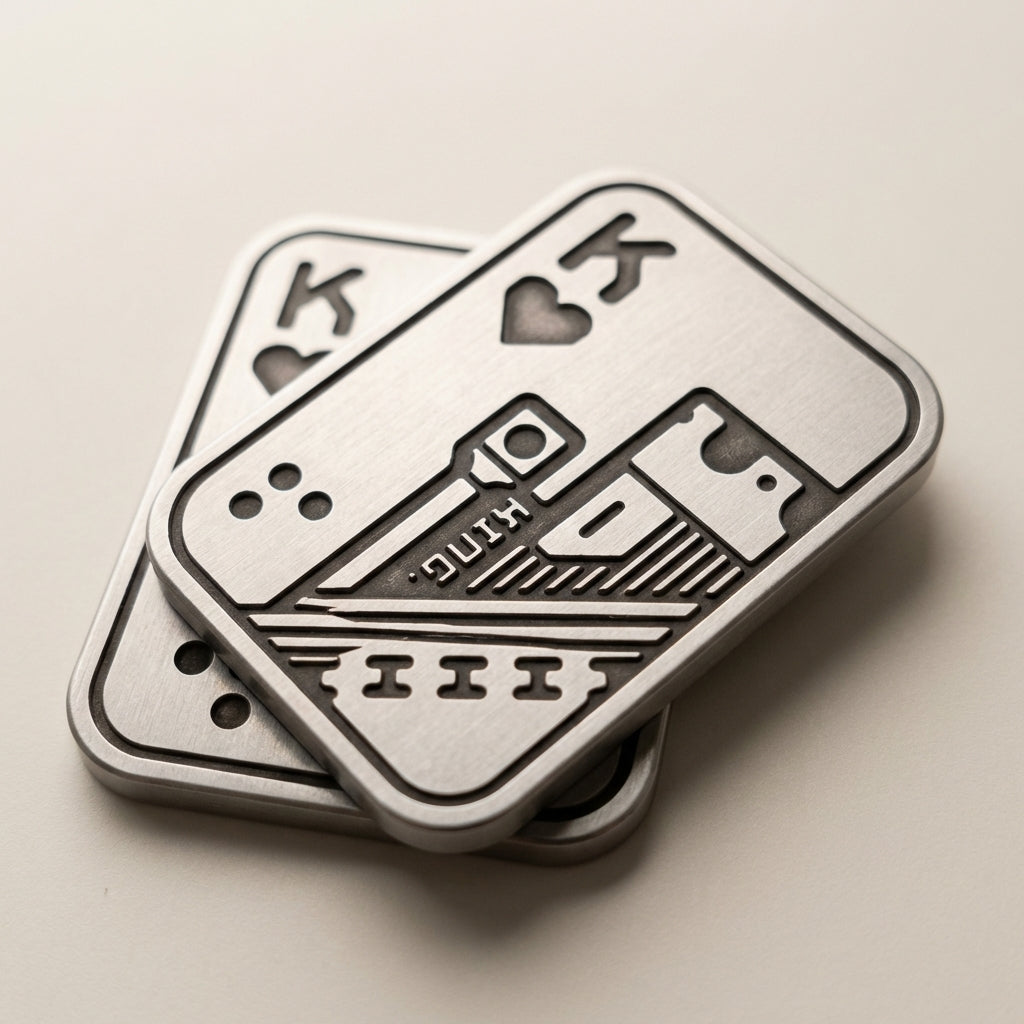 NeuroCards: Metallic Poker Fidget Toy
