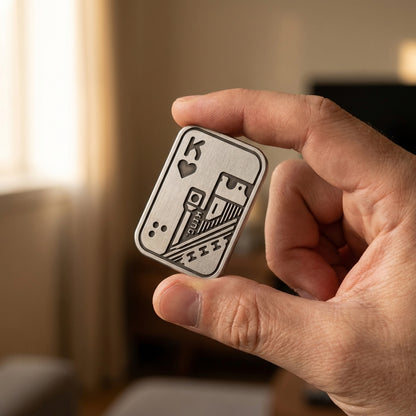 NeuroCards: Metallic Poker Fidget Toy