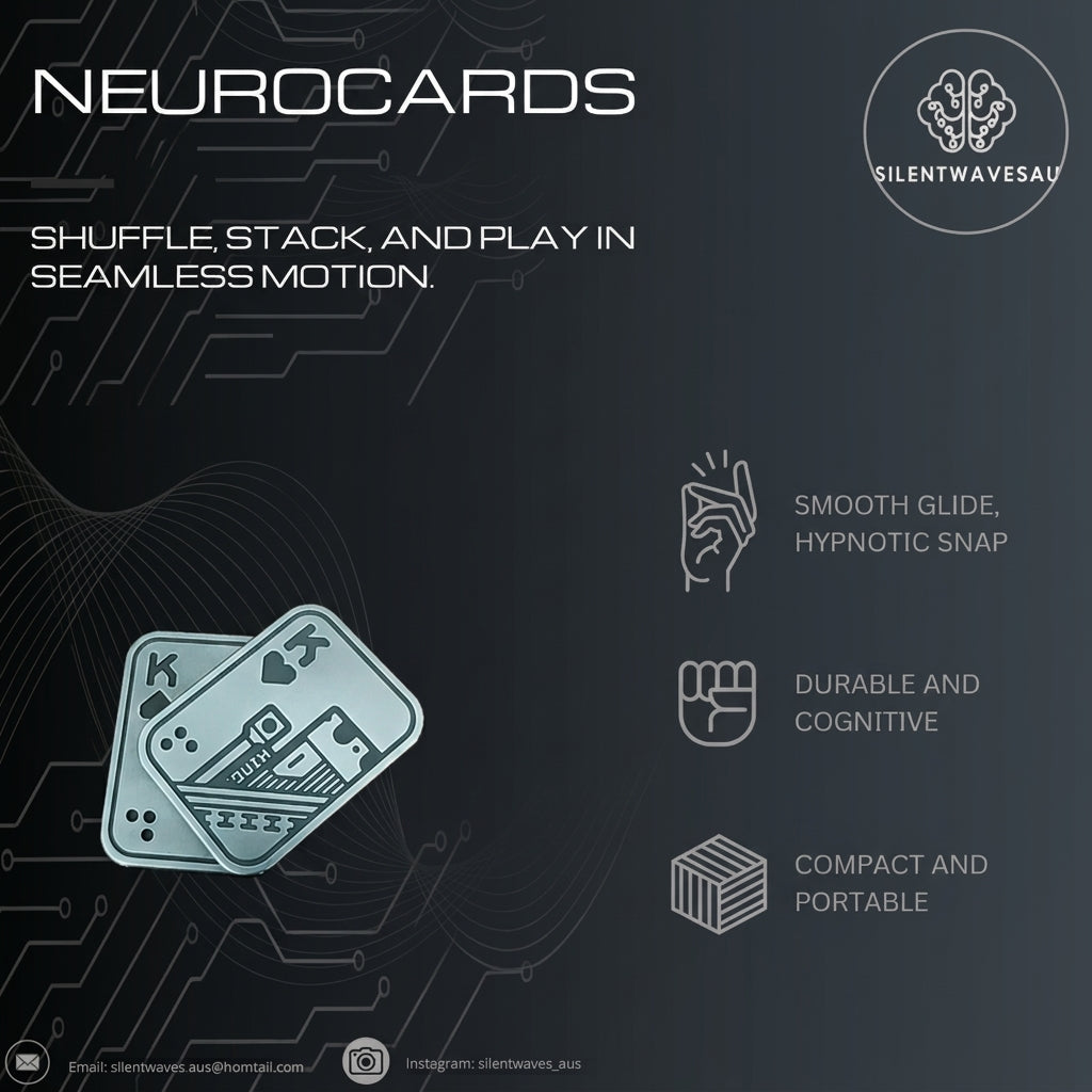 NeuroCards: Metallic Poker Fidget Toy