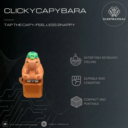 Clicky Capybara Fidget Toy: Sensory Fidget Button