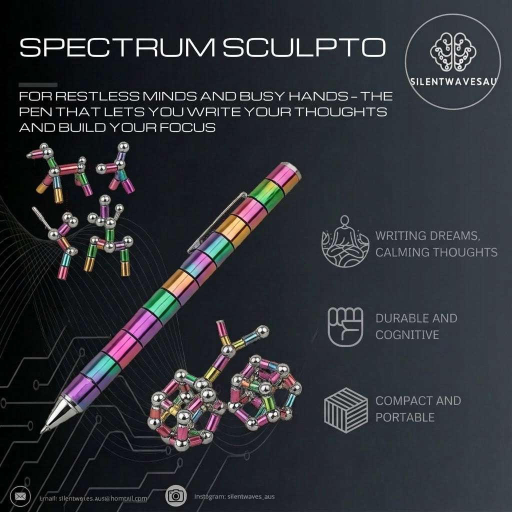 Spectrum Sculpto Magnetic Rainbow Pen & Building Toy