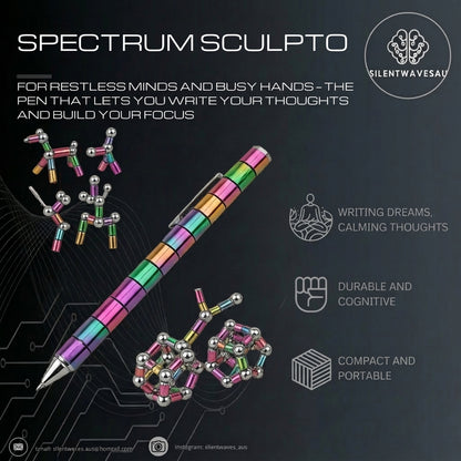 Spectrum Sculpto Magnetic Rainbow Pen & Building Toy