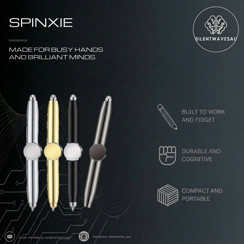 Spinxie Spinner Fidget Pen: Sensory Focus Tool
