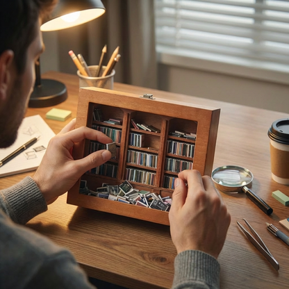 Anxie-Shelf: Shake Bookshelf Ornament for Anxiety Relief