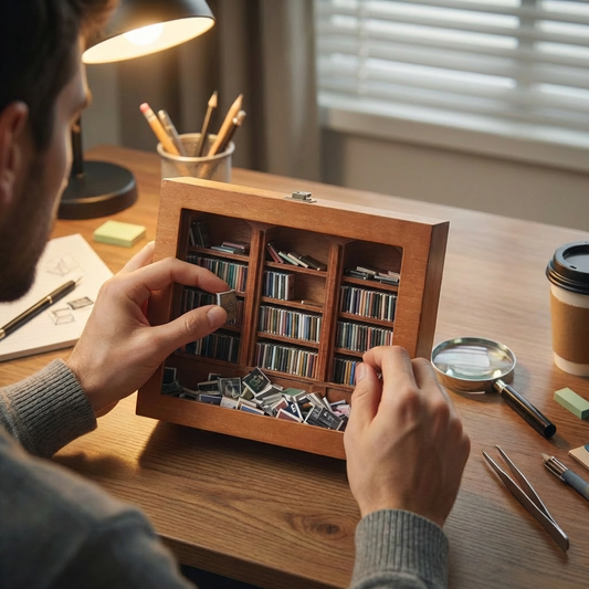 Anxie-Shelf: Shake Bookshelf Ornament for Anxiety Relief